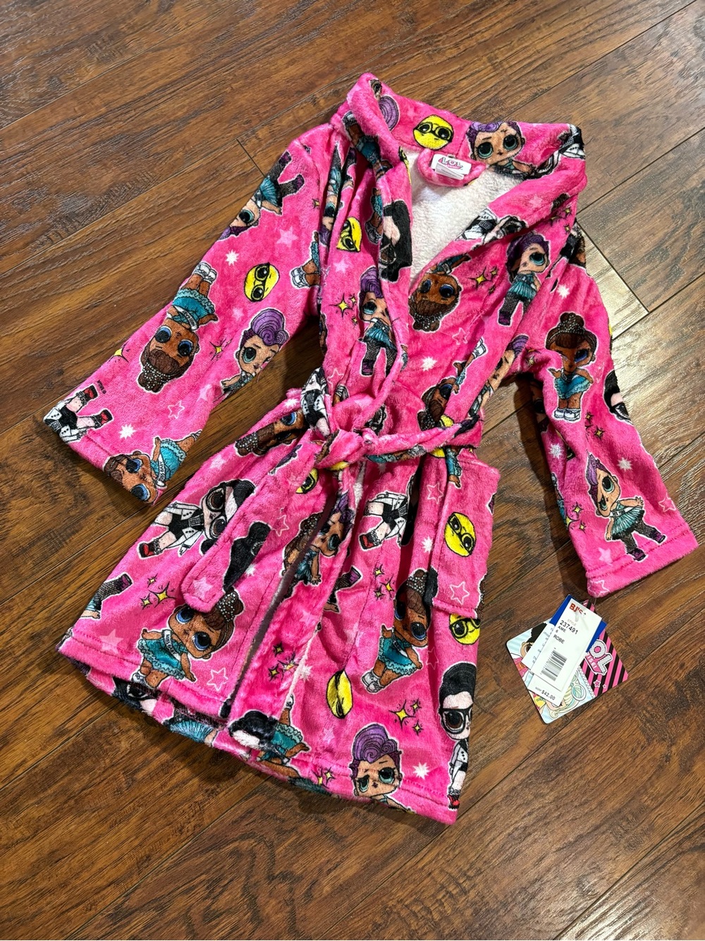 NWT LOL Dolls girls size 6 bathrobe